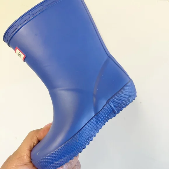 Hunter Toddler Kids Blue Rain Boots Size 6 - Picture 4 of 10